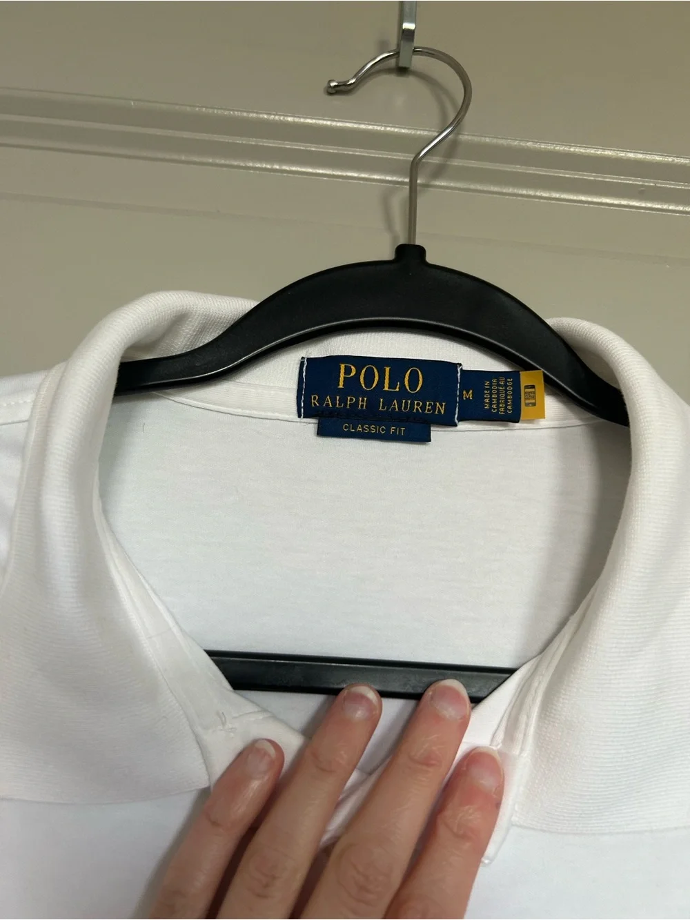 Ralph Lauren Polo Men's White Soft Touch Cotton Classic Fit Polo Shirt